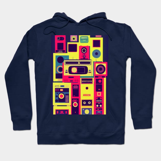 80's retro casette Design Hoodie by Nysa Design